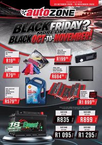 AutoZone Black Friday from 23/10 - 15/11/2026 > Promotions