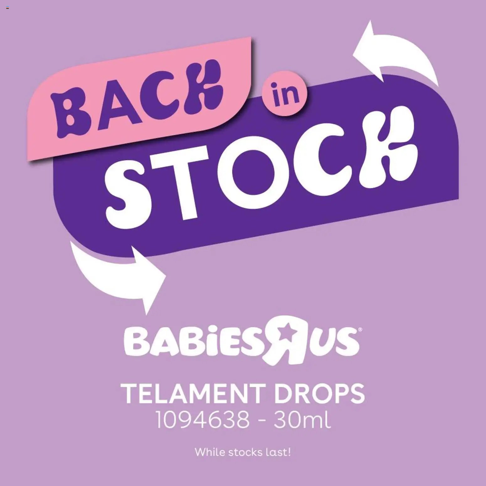 Babies R Us special from 23/03/2026 Babies R Us Back In Stock Specials (2026-03-23) | 1