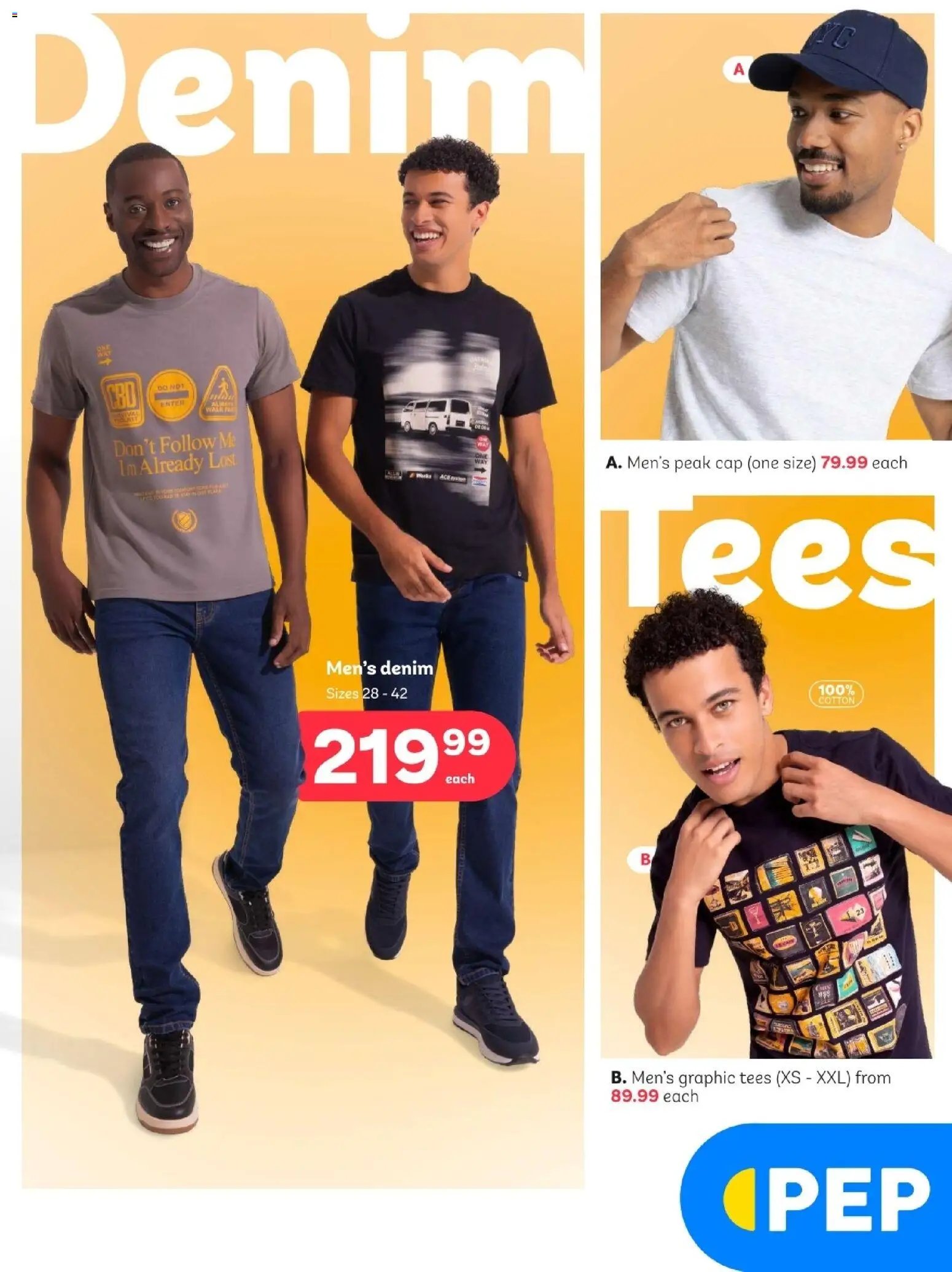 PEP Stores special from 26/08/2026 PEP Stores - Men's Clothing Deals