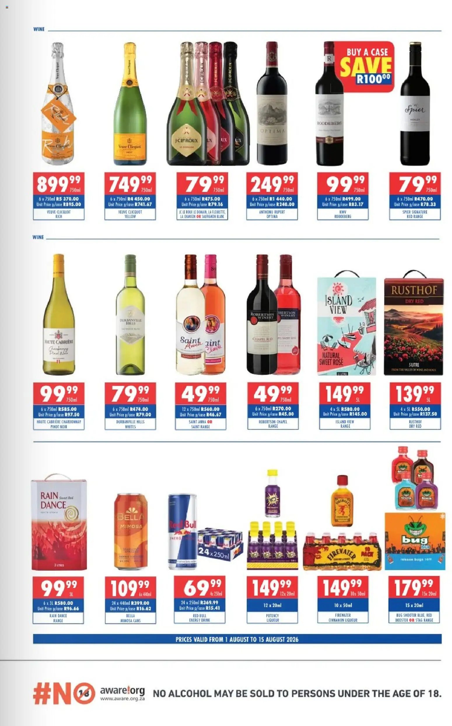 Ultra Liquors special from 01/08/2026 Ultra Liquors Liberty Liquors Specials