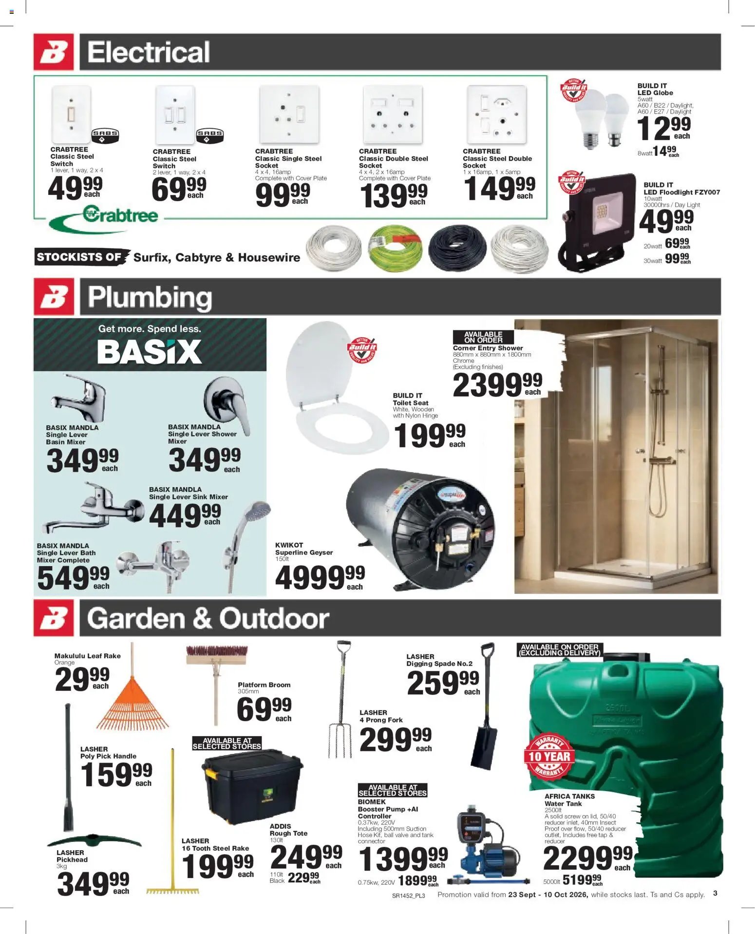 Build It special from 23/09/2026 Build It Gauteng - Specials