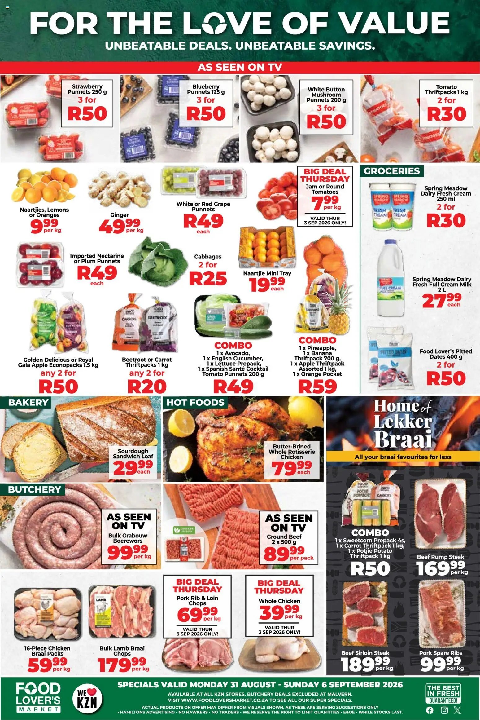 Food Lover's Market special from 31/08/2026 Food Lover's Market KwaZulu-Natal - Weekly Specials