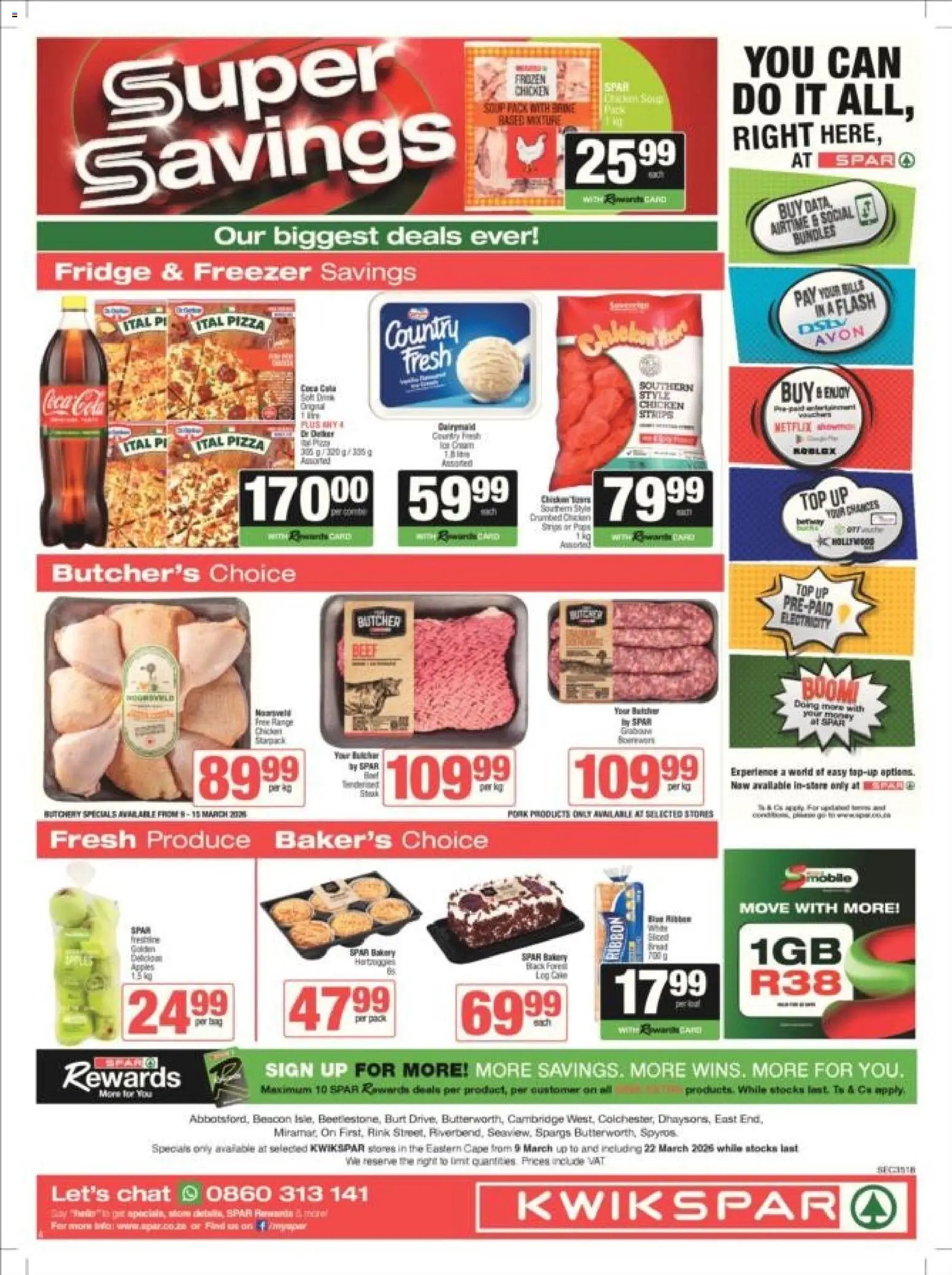 KWIKSPAR special from 09/03/2026 KWIKSPAR - Eastern Cape - Weekly Specials (2026-03-09 - 2026-03-22) | 4
