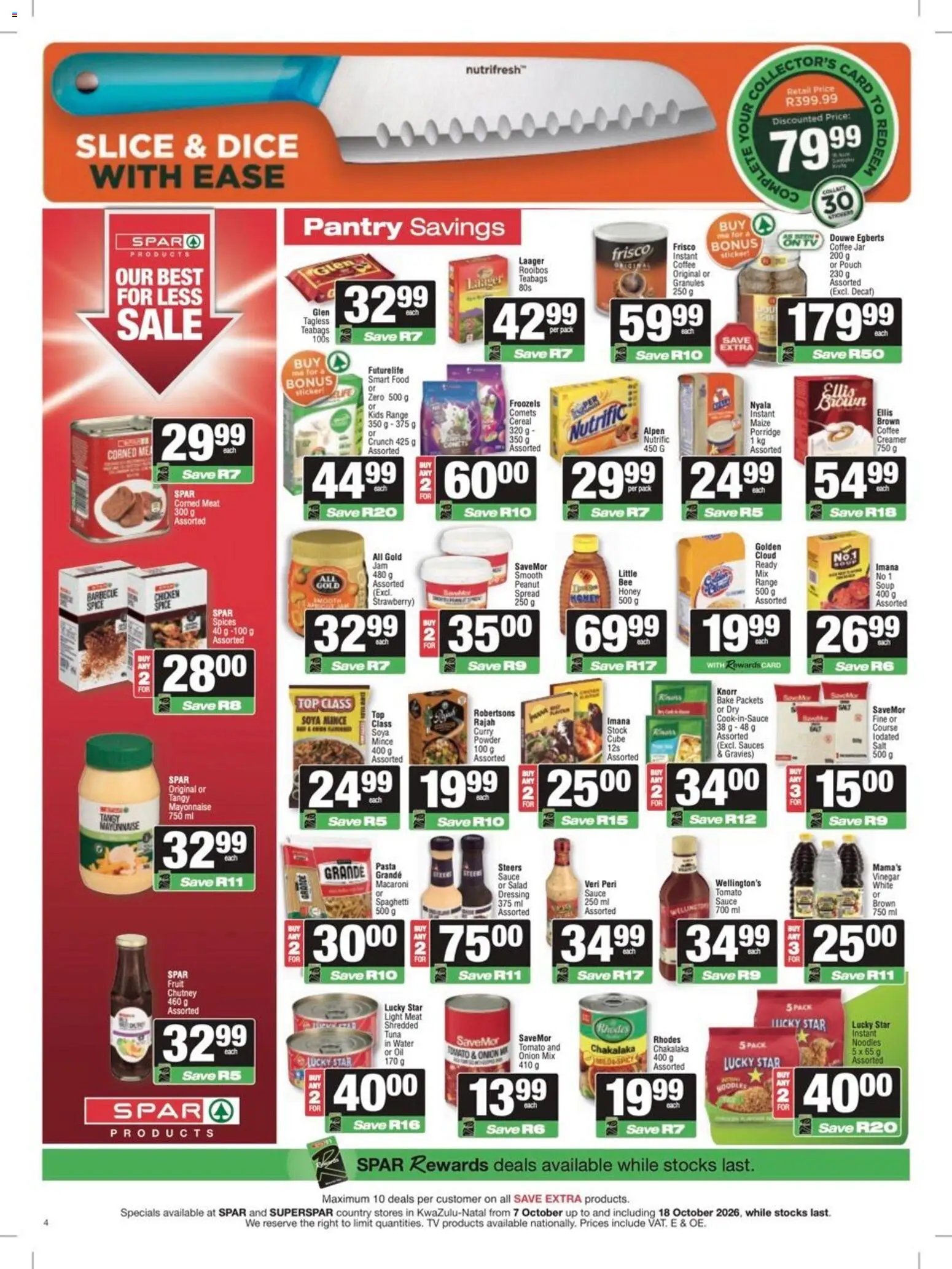 Spar Specials from 07/10 - 18/10/2026 > Promotions