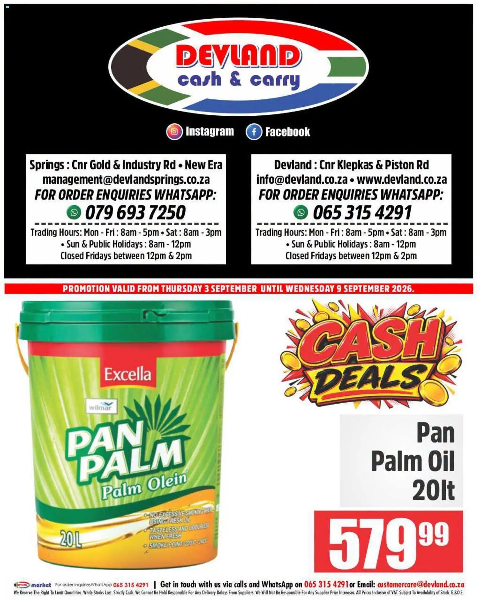 Devland special from 03/09/2026 Devland Cash Deals