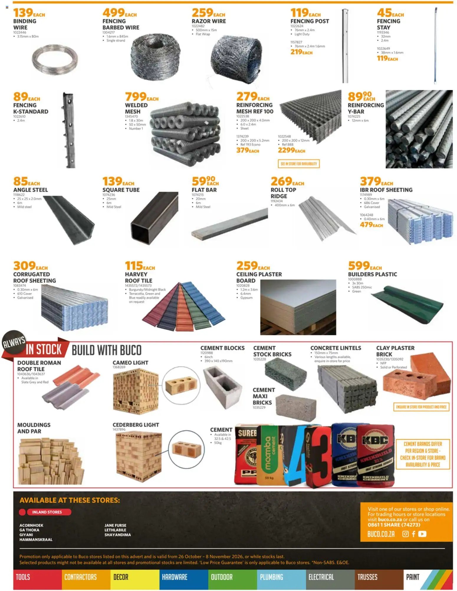 BUCO Specials Inland Fundamental from 26/10 - 08/11/2026 > Promotions