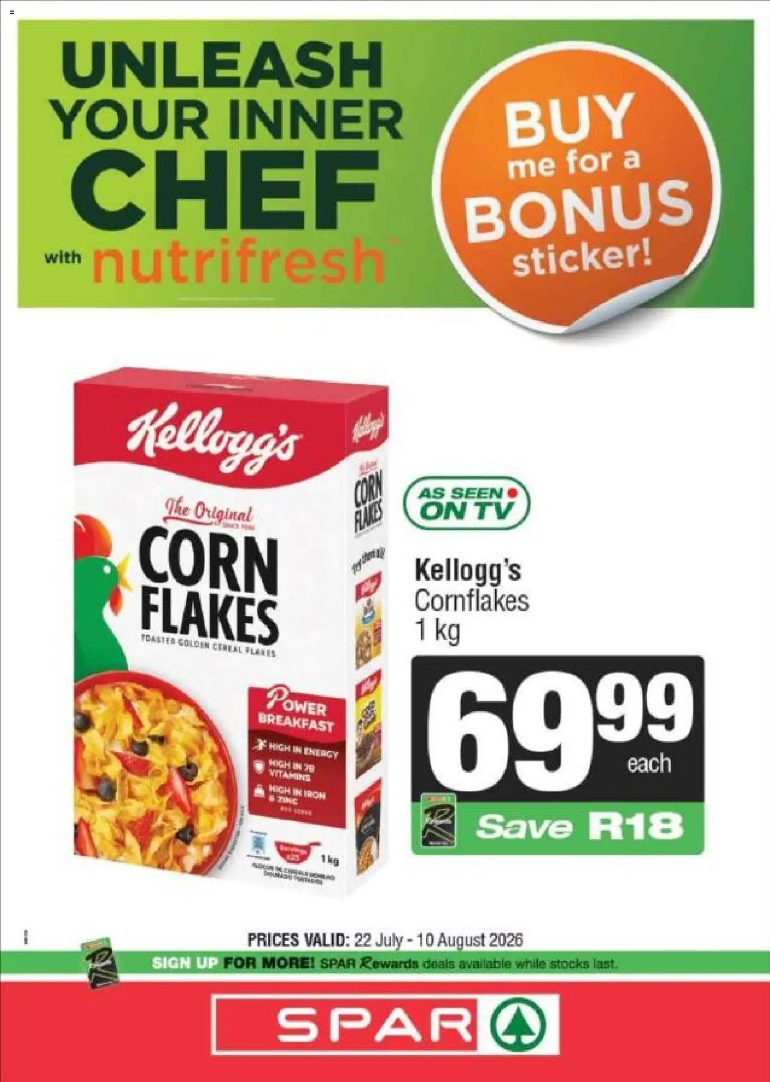Spar special from 22/07/2026 Spar Specials