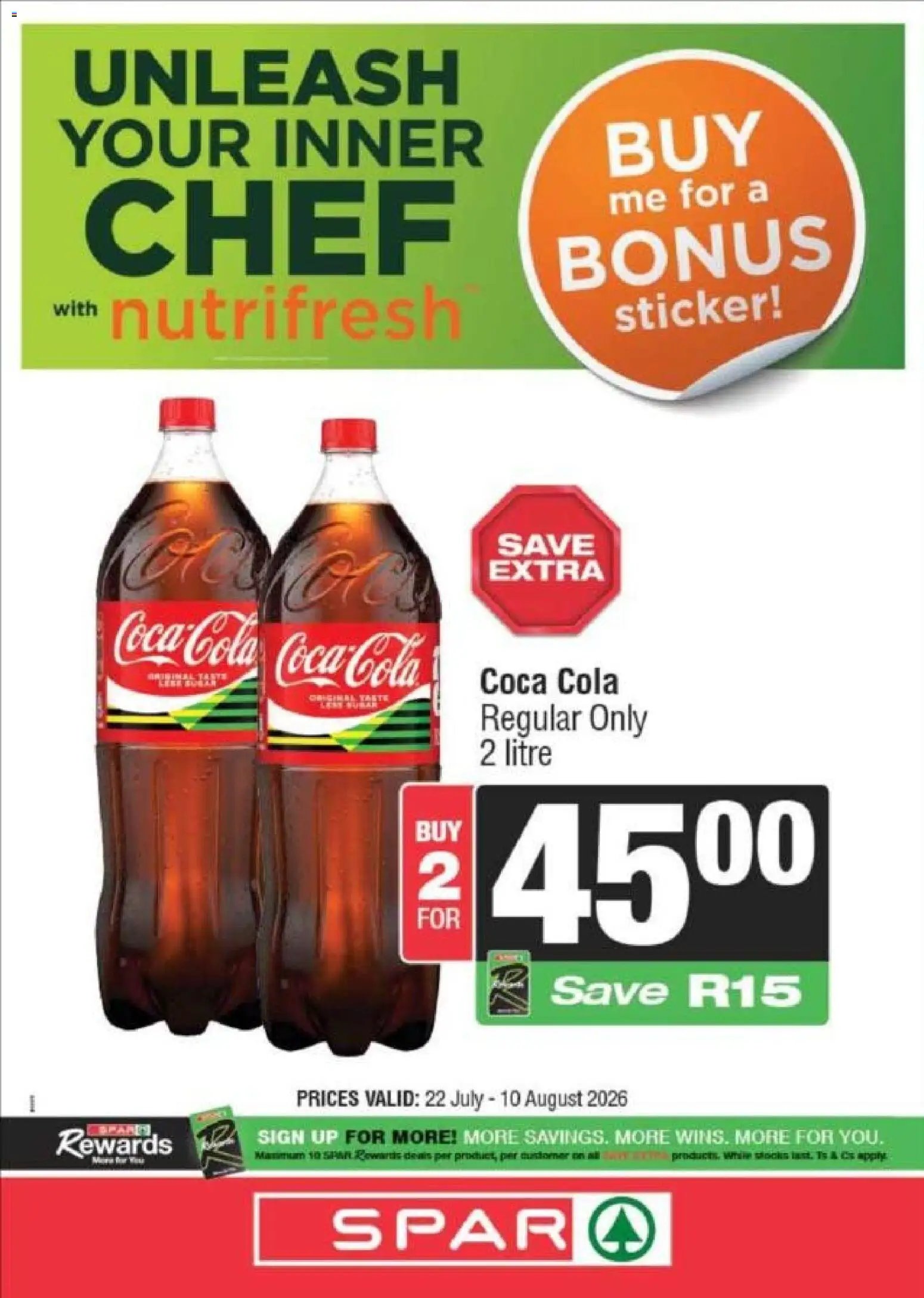 Spar special from 22/07/2026 Spar Specials