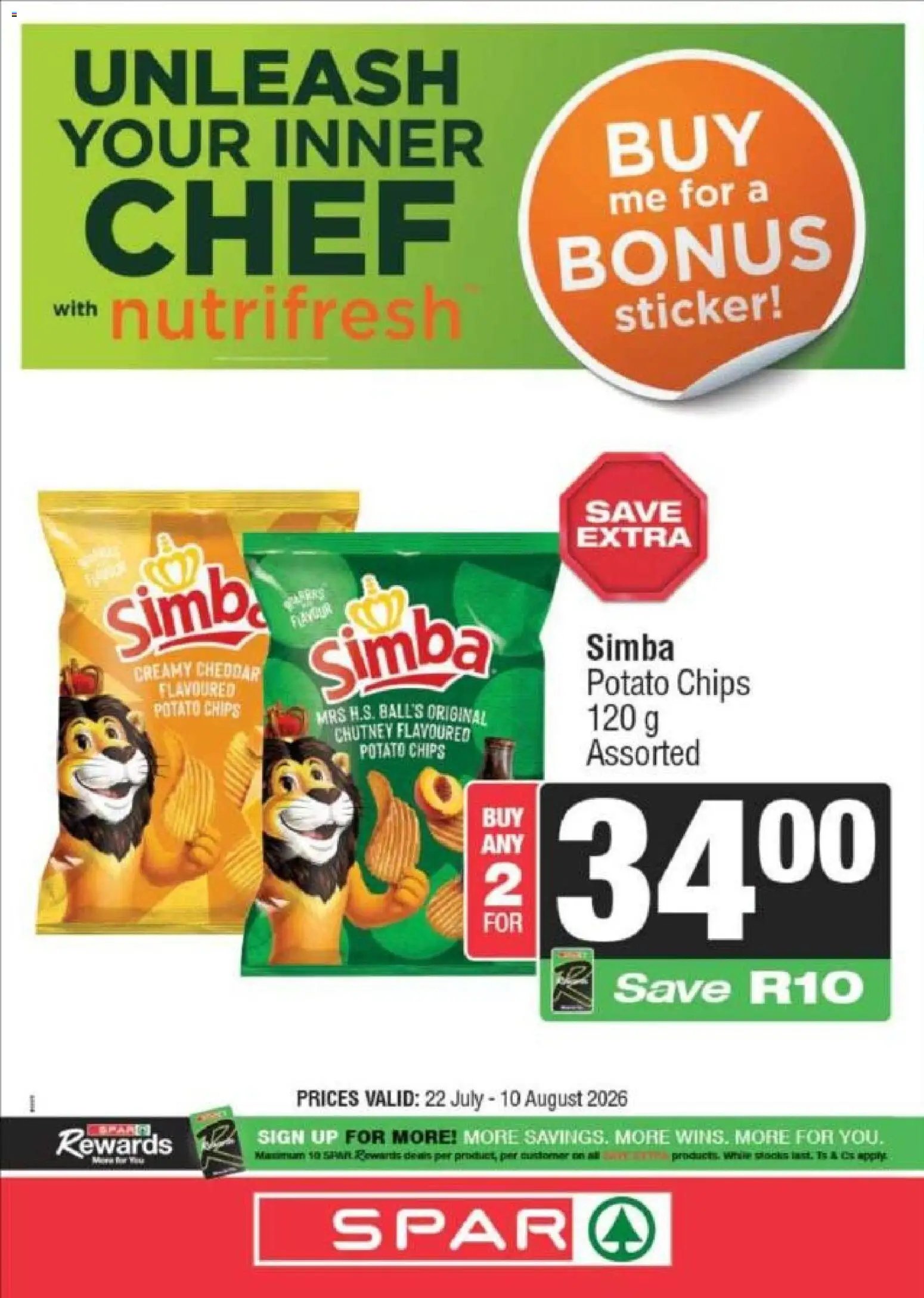 Spar special from 22/07/2026 Spar Specials