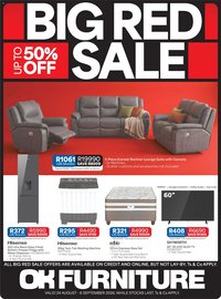 OK Furniture special from 24/08/2026 OK Furniture - Big Red Sale