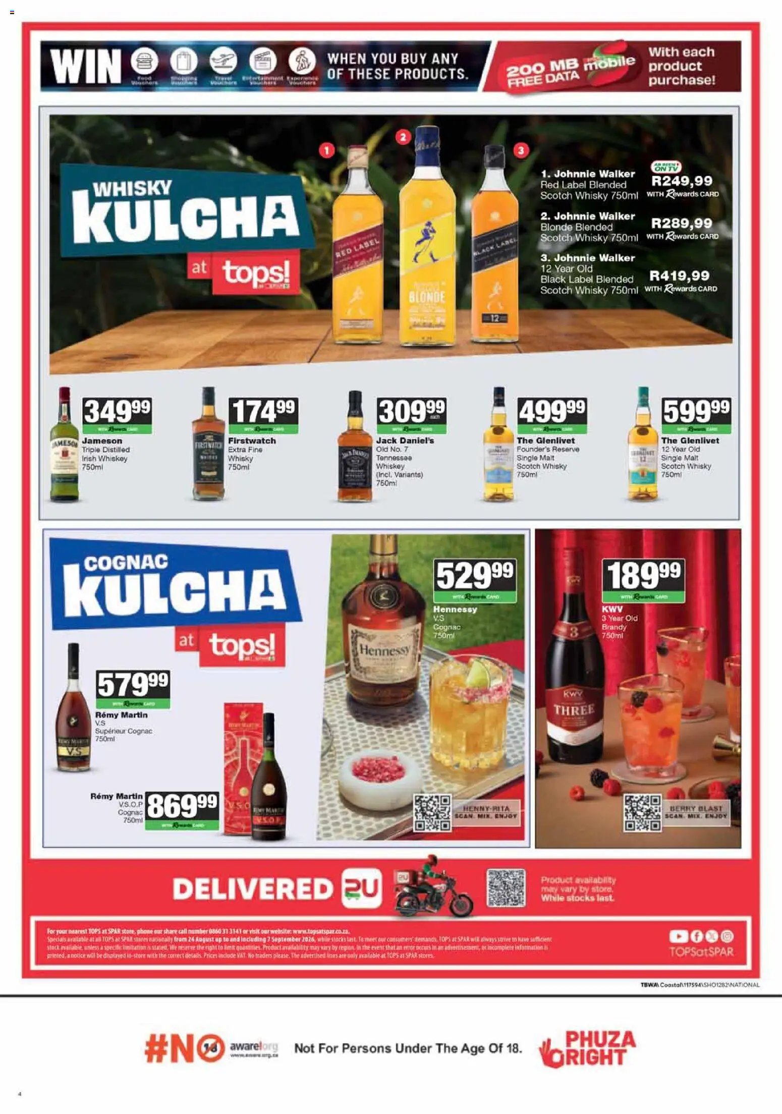 Tops at Spar special from 24/08/2026 Tops at Spar Specials
