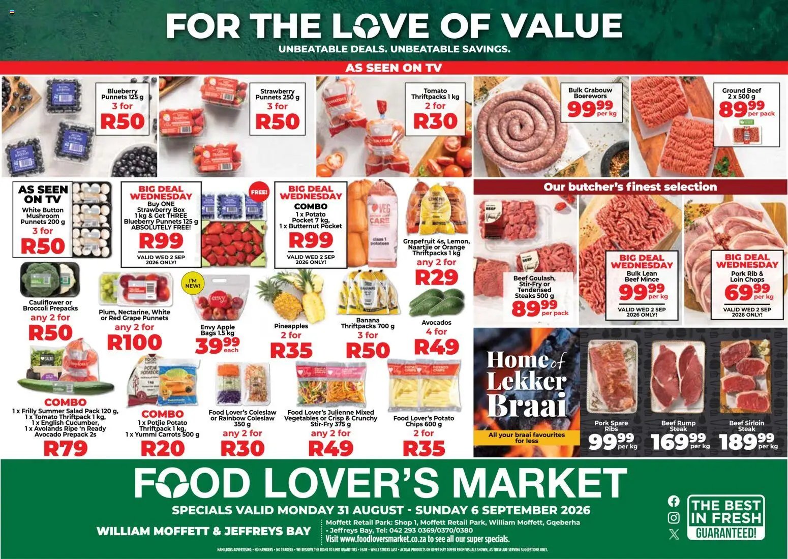 Food Lover's Market special from 31/08/2026 Food Lover's Market Eastern Cape - Weekly Specials