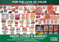Food Lover's Market special from 31/08/2026 Food Lover's Market Eastern Cape - Weekly Specials