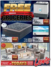 Lewis Stores special from 11/05/2026 Lewis Stores Namibia Free Groceries Brochure