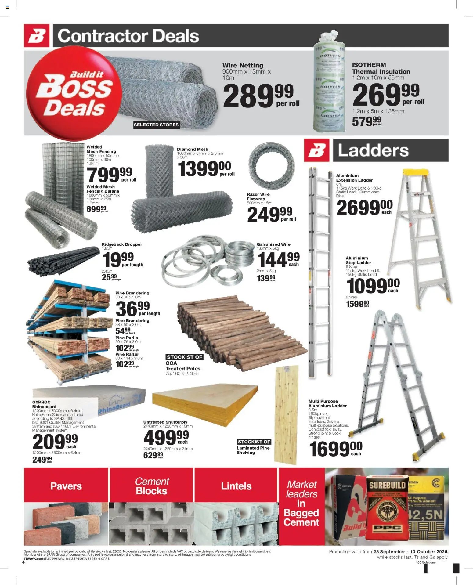 Build It special from 23/09/2026 Build It Western Cape - Specials