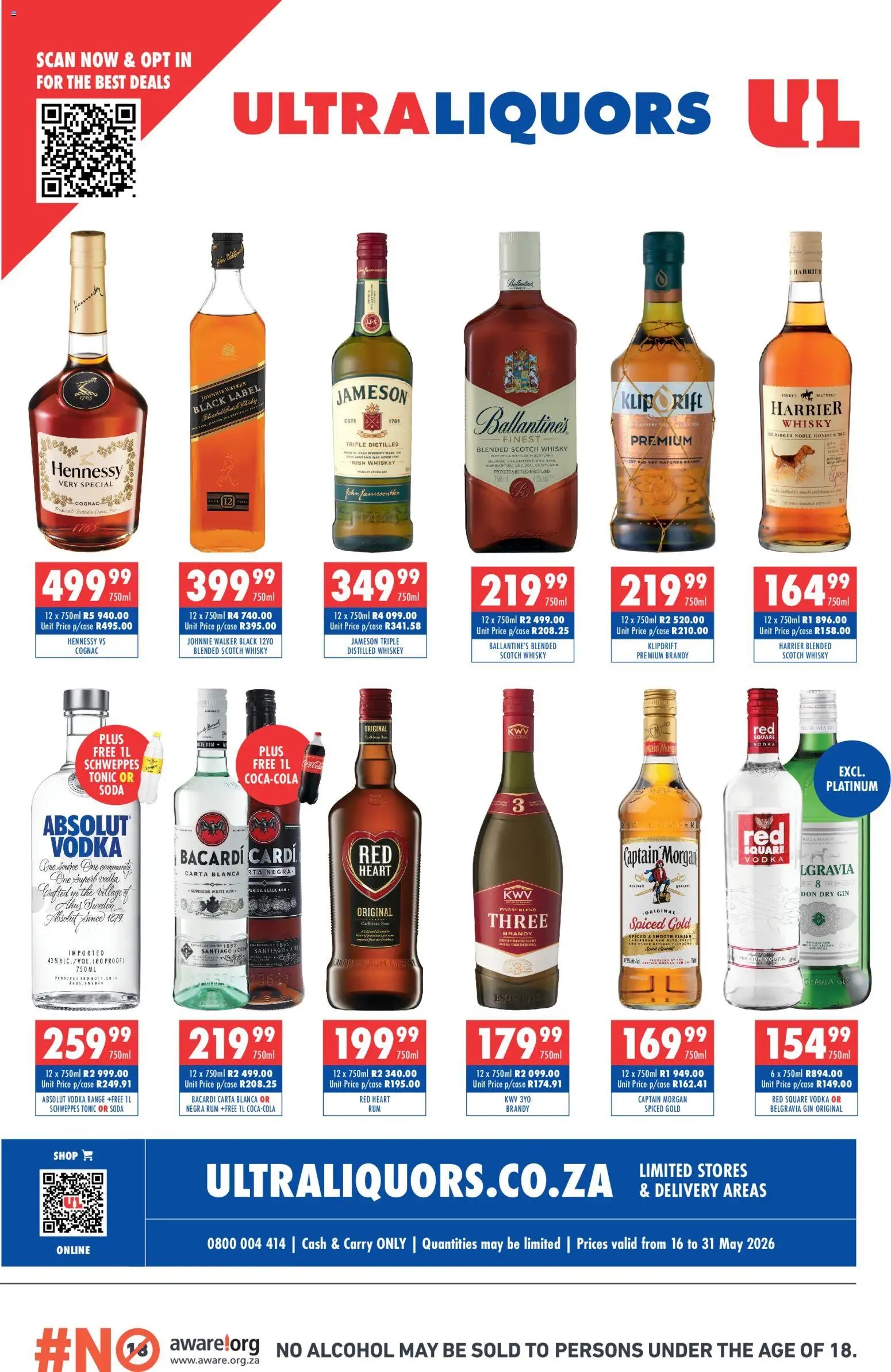 Ultra Liquors special from 16/05/2026 Ultra Liquors Specials (2026-05-16 - 2026-05-31) | 1