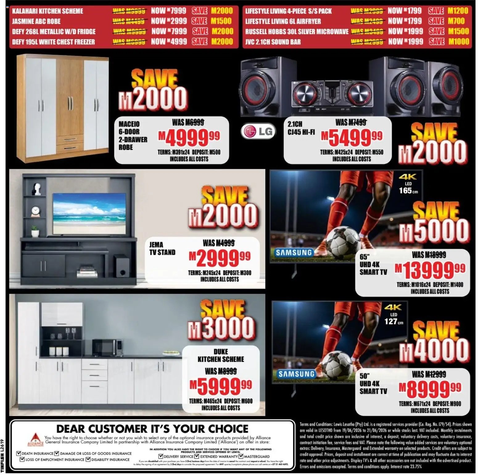 Lewis Stores special from 19/06/2026 Lewis Stores Lesotho Brochure