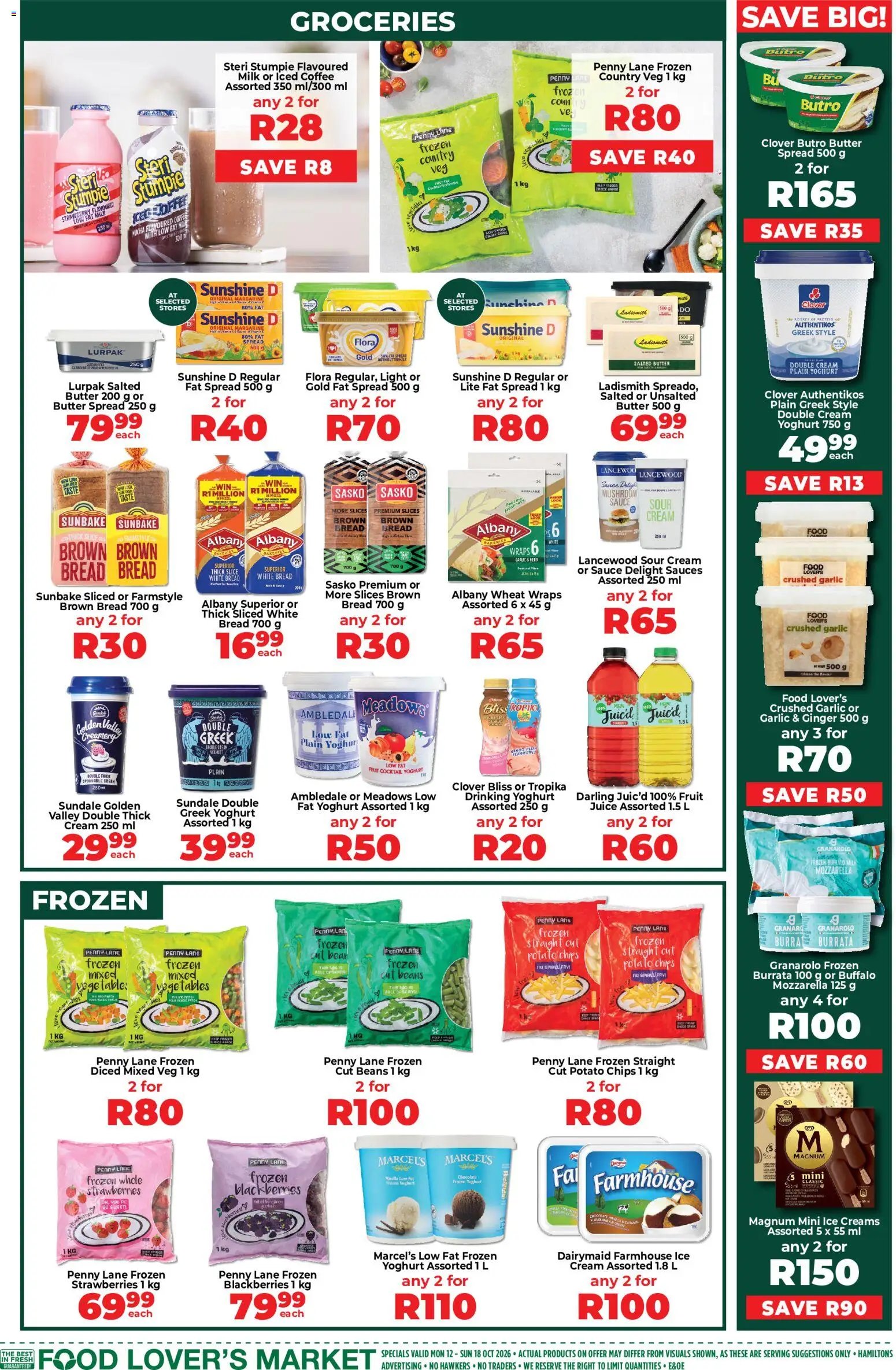 Food Lover's Market Inland Provinces - Weekly Specials from 12/10 - 18/10/2026 > Promotions