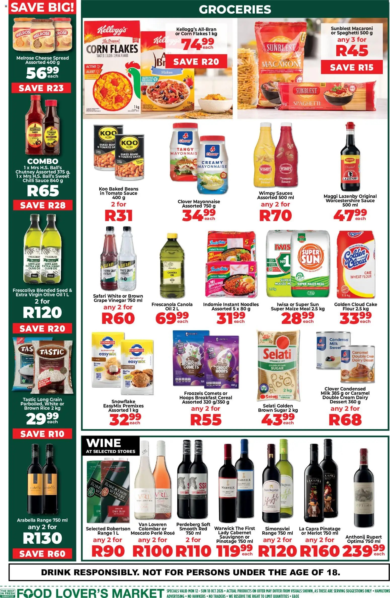 Food Lover's Market Inland Provinces - Weekly Specials from 12/10 - 18/10/2026 > Promotions