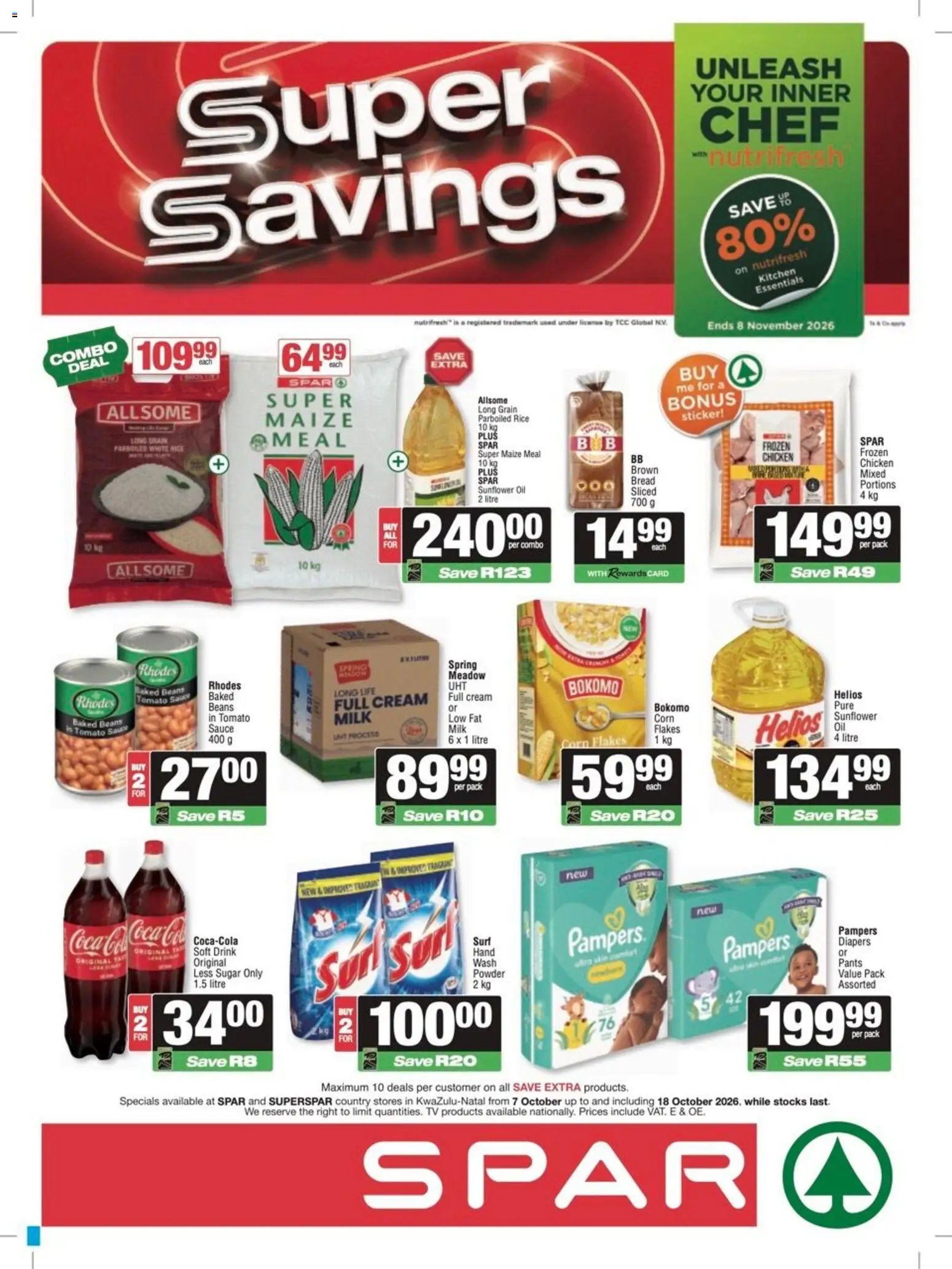 Spar Super Savings from 07/10 - 18/10/2026 > Promotions