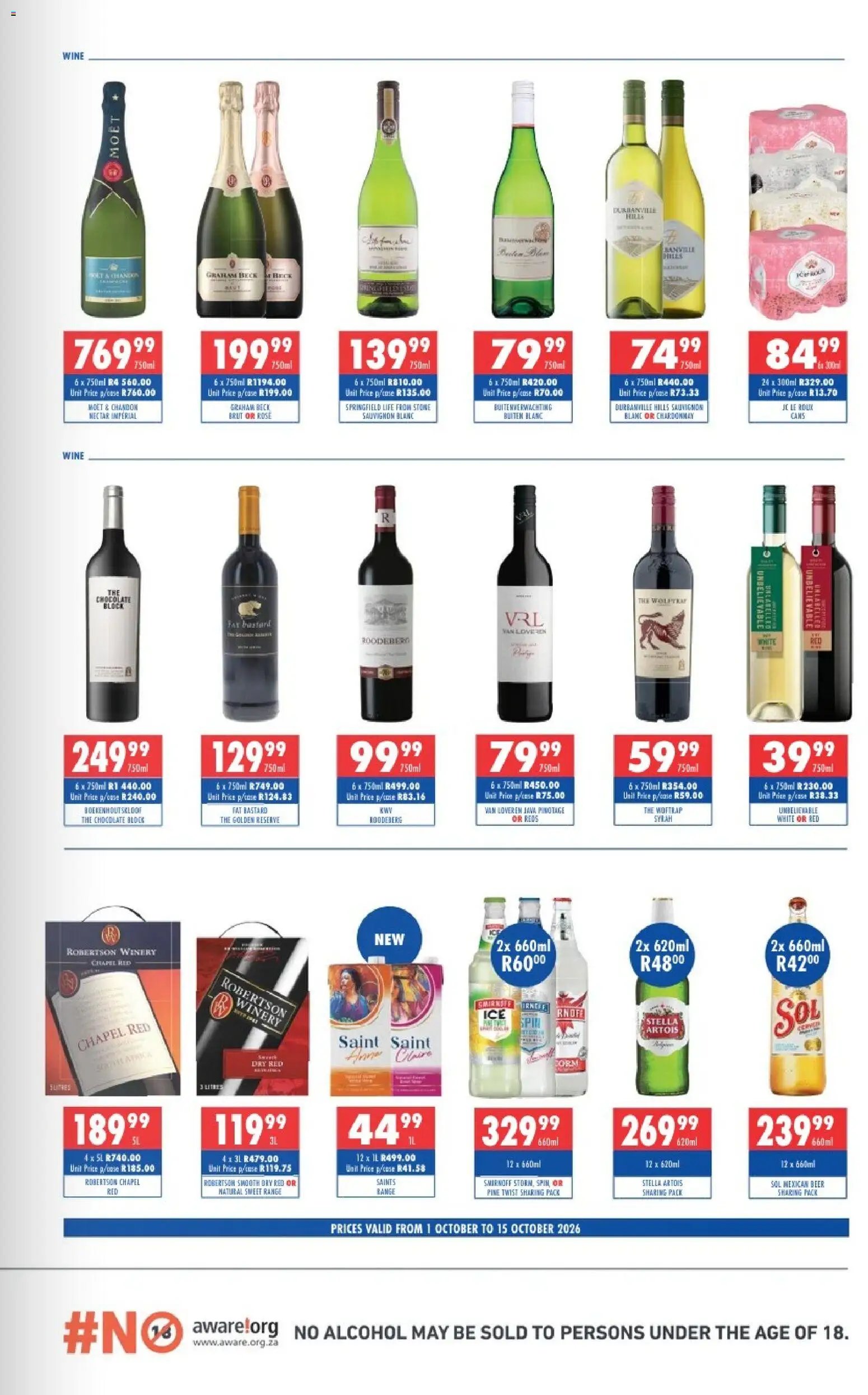 Ultra Liquors special from 01/10/2026 Ultra Liquors Specials