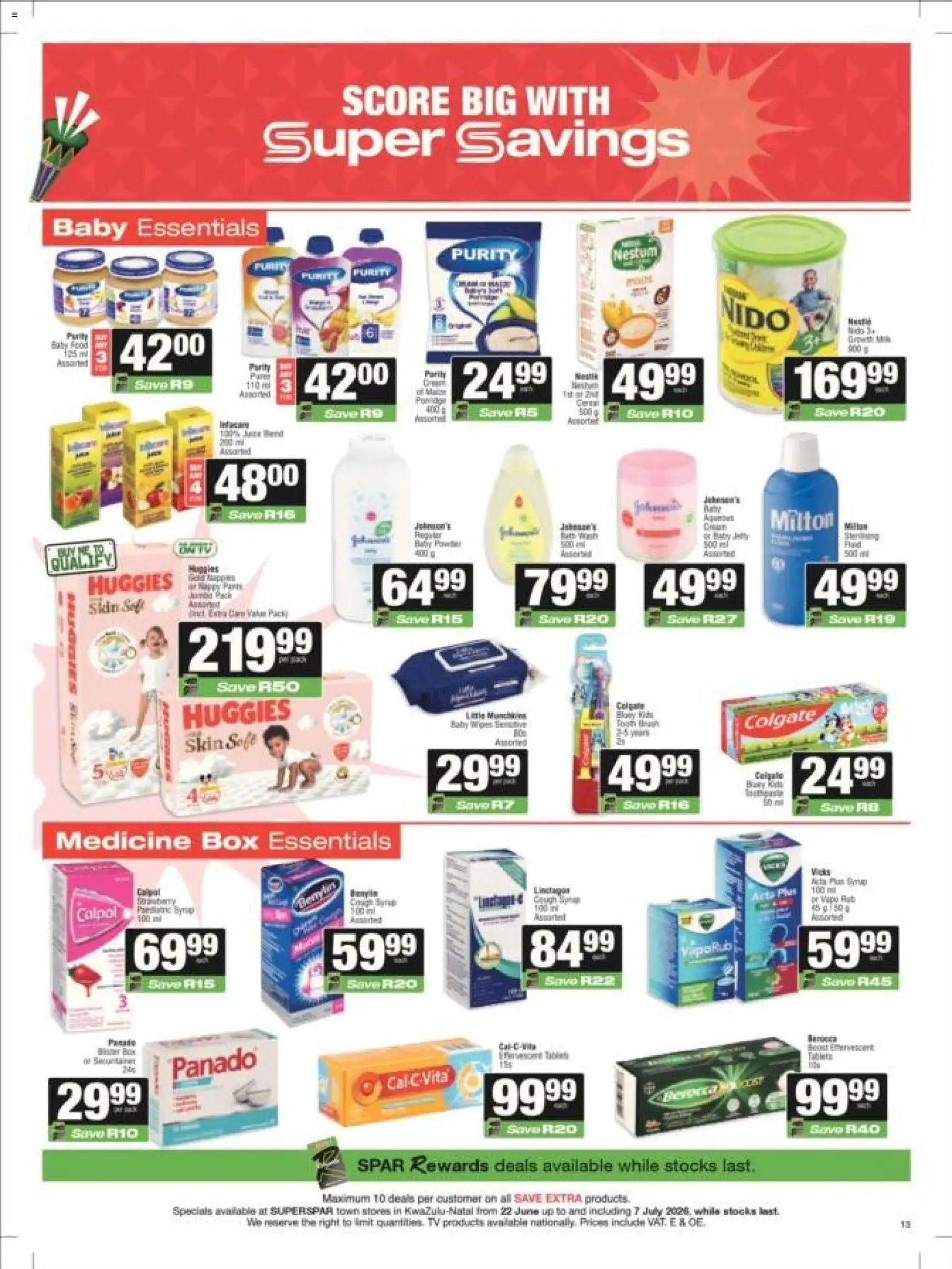 Superspar special from 22/06/2026 Superspar - Kwazulu-Natal - Weekly Specials