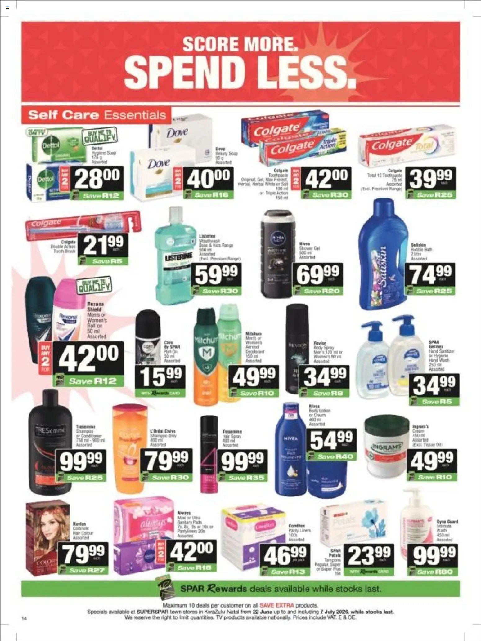 Superspar special from 22/06/2026 Superspar - Kwazulu-Natal - Weekly Specials
