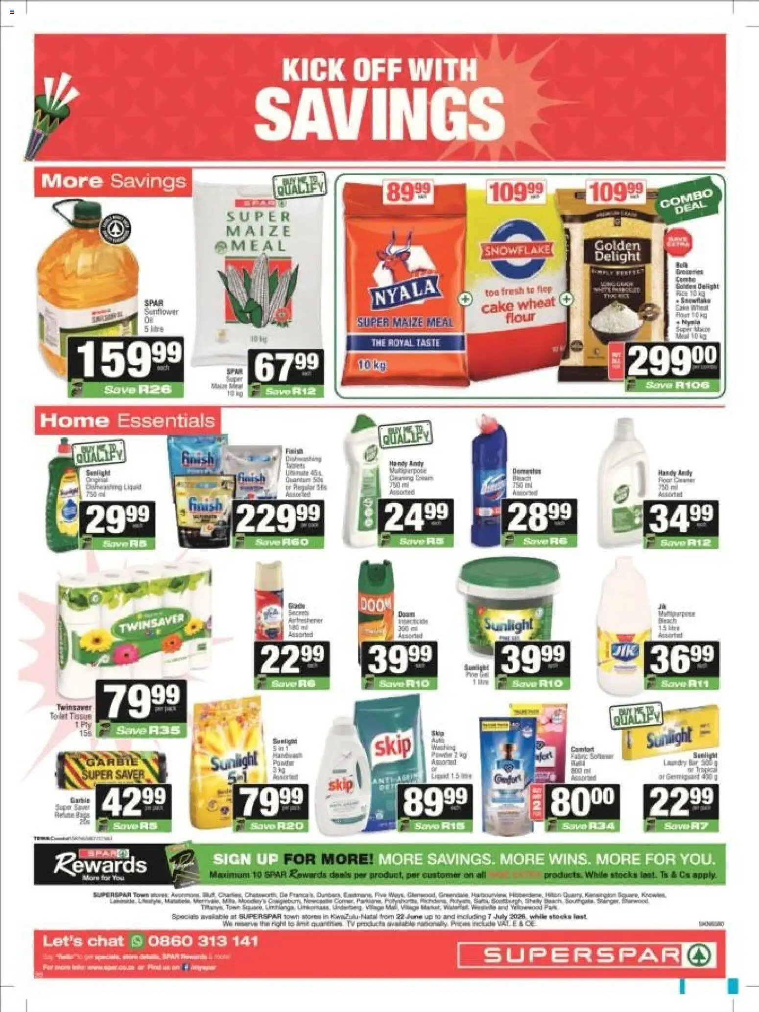 Superspar special from 22/06/2026 Superspar - Kwazulu-Natal - Weekly Specials