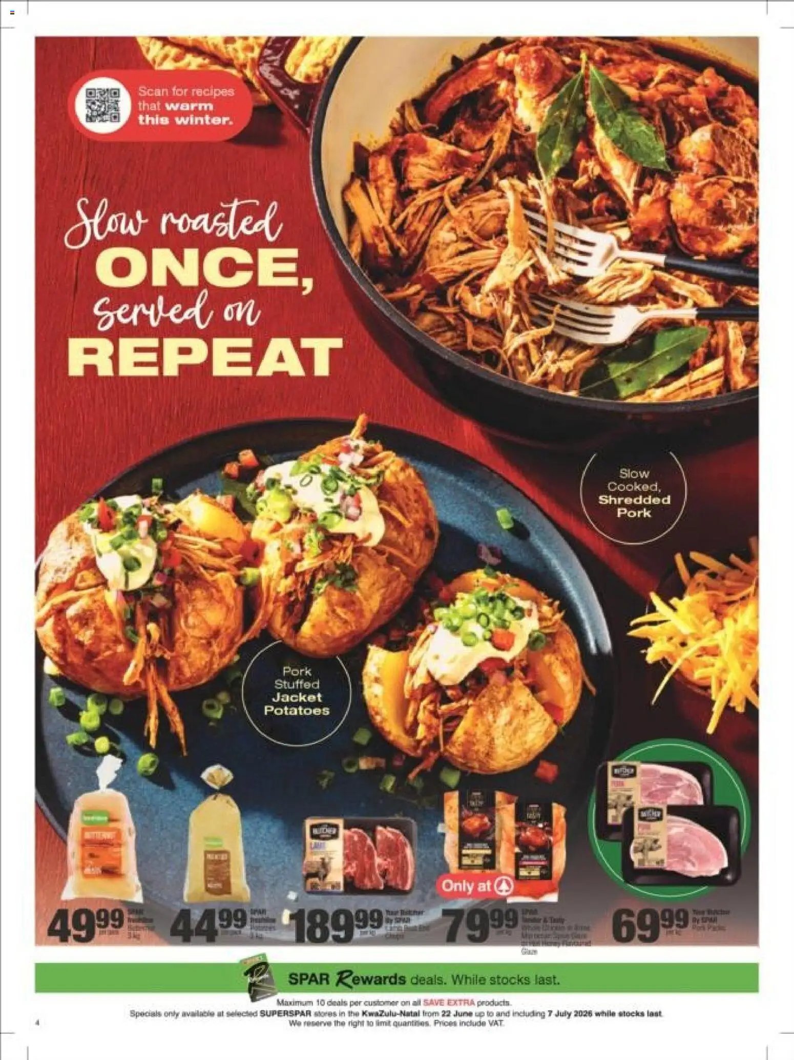 Superspar special from 22/06/2026 Superspar - Kwazulu-Natal - Weekly Specials