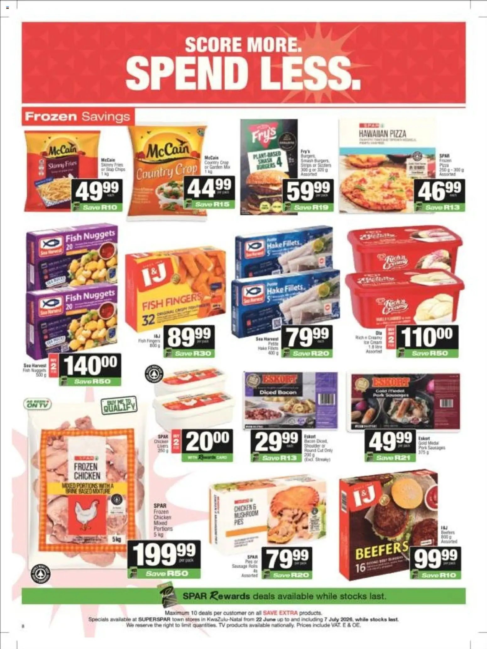 Superspar special from 22/06/2026 Superspar - Kwazulu-Natal - Weekly Specials