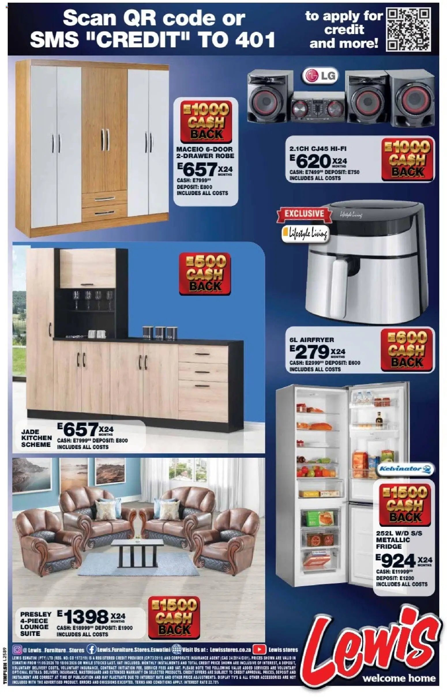 Lewis Stores special from 11/05/2026 Lewis Stores Eswatini Brochure