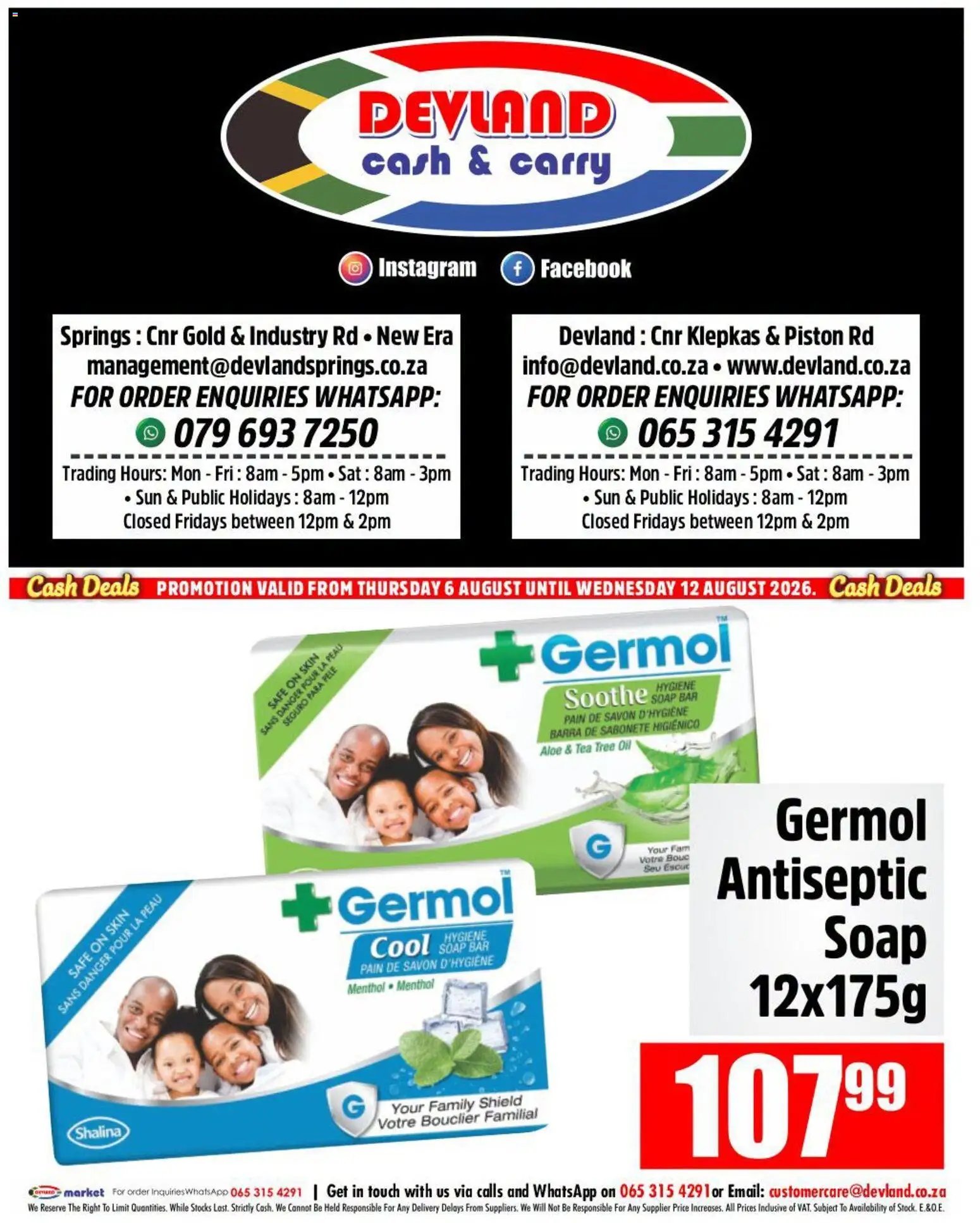 Devland special from 06/08/2026 Devland Cash Deals