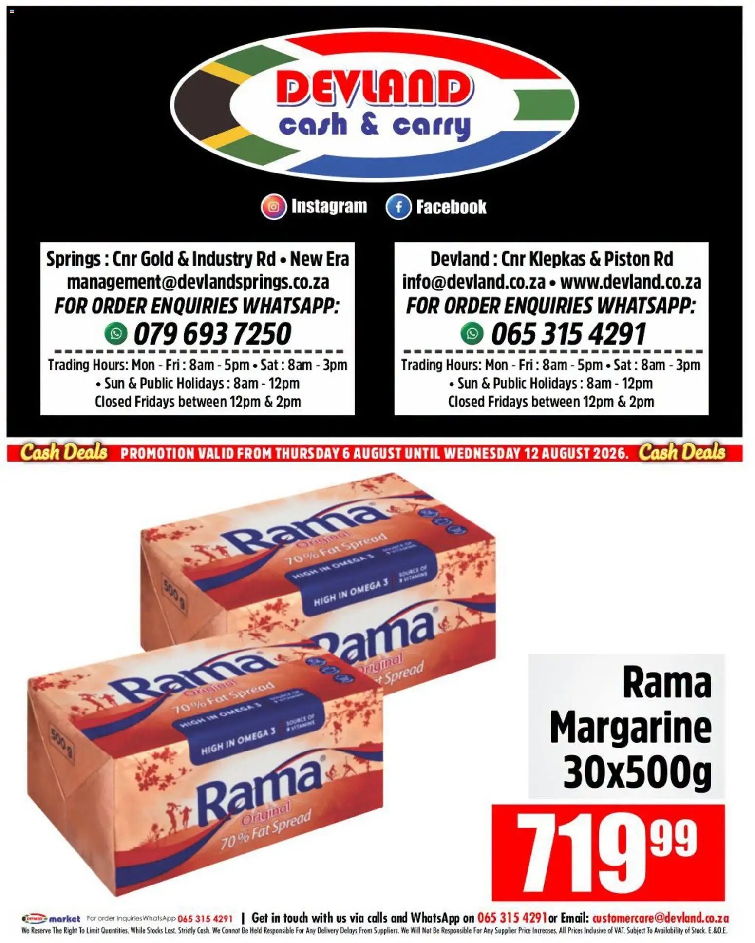 Devland special from 06/08/2026 Devland Cash Deals
