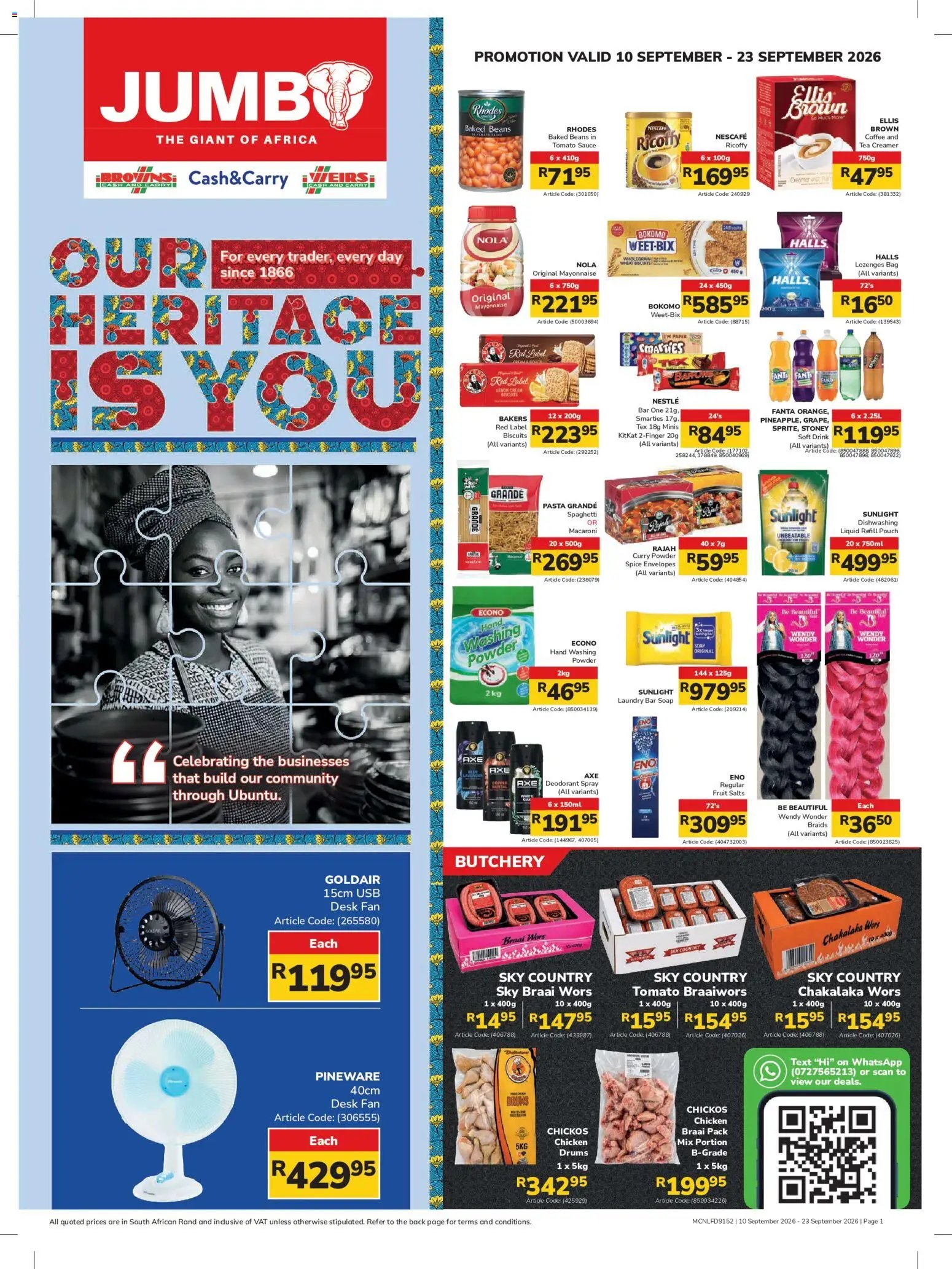 Jumbo special from 10/09/2026 Jumbo Heritage Month's Basics