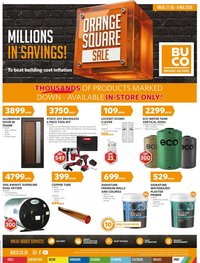 BUCO special from 27/07/2026 BUCO Orange Square Sale - Merchant