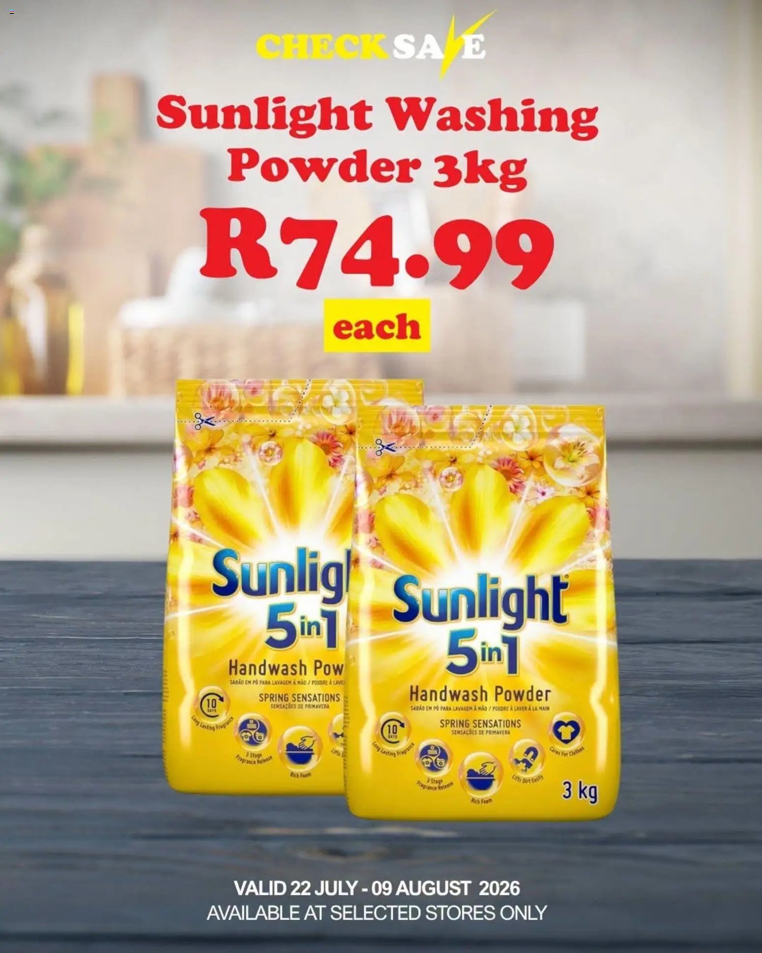 Check Save special from 23/07/2026 Check Save Showstopper Deals