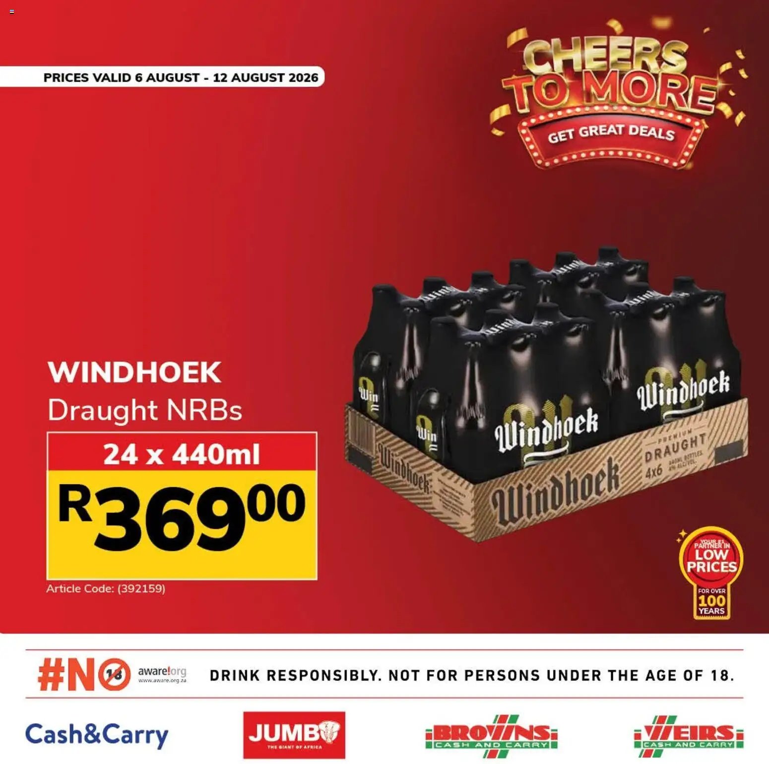Jumbo special from 06/08/2026 Jumbo Cheers to more liquor specials