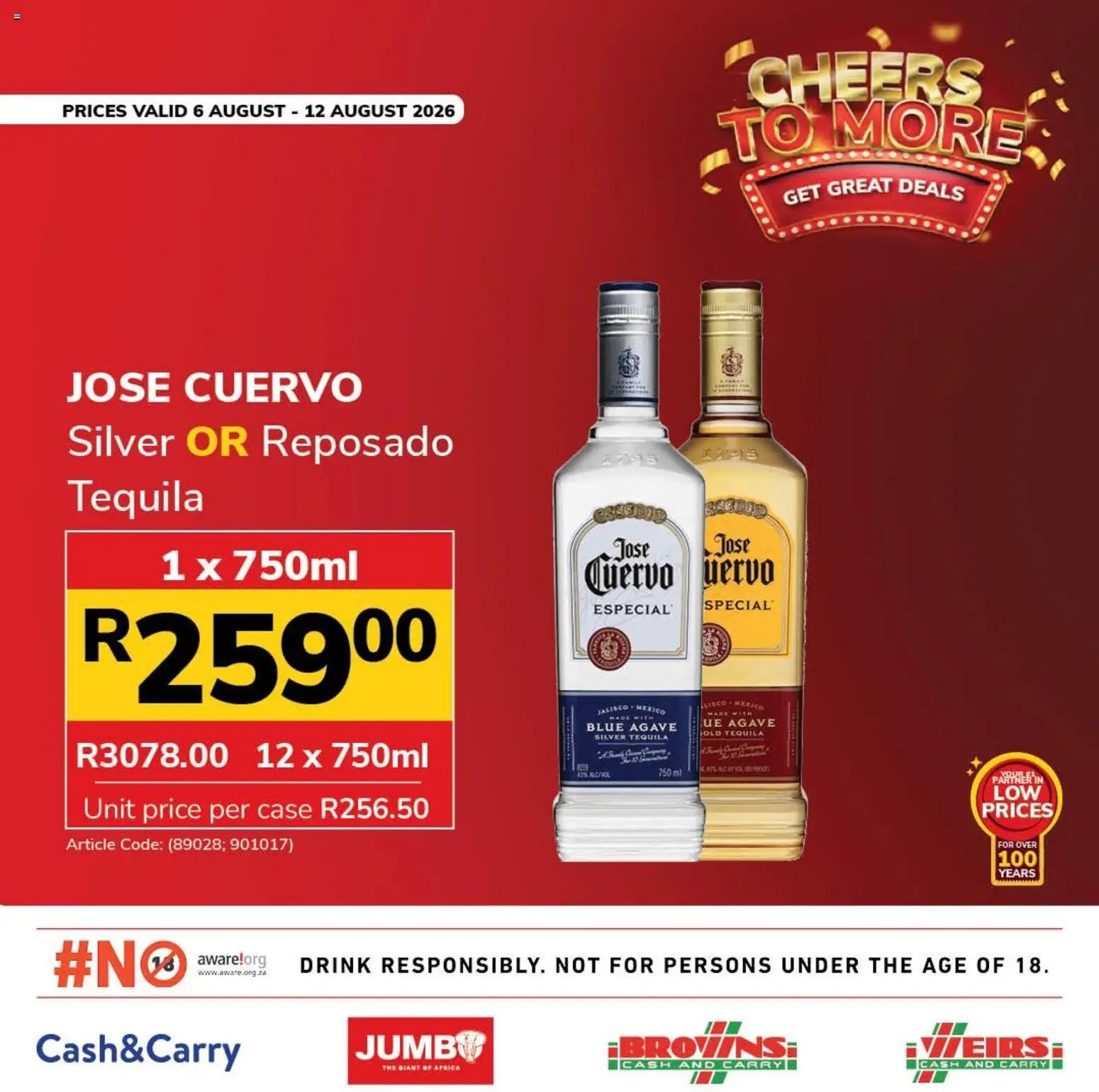 Jumbo special from 06/08/2026 Jumbo Liquor Specials
