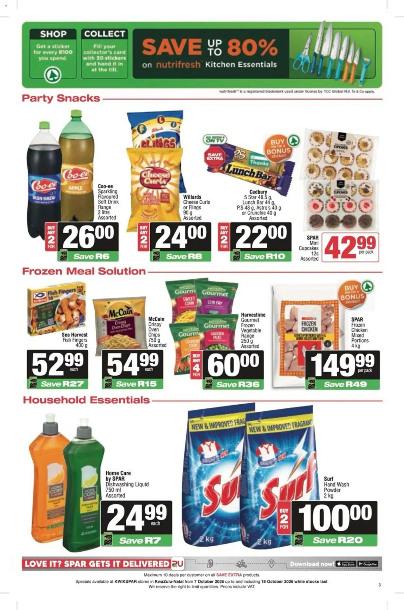 KWIKSPAR Specials from 07/10 - 18/10/2026 > Promotions