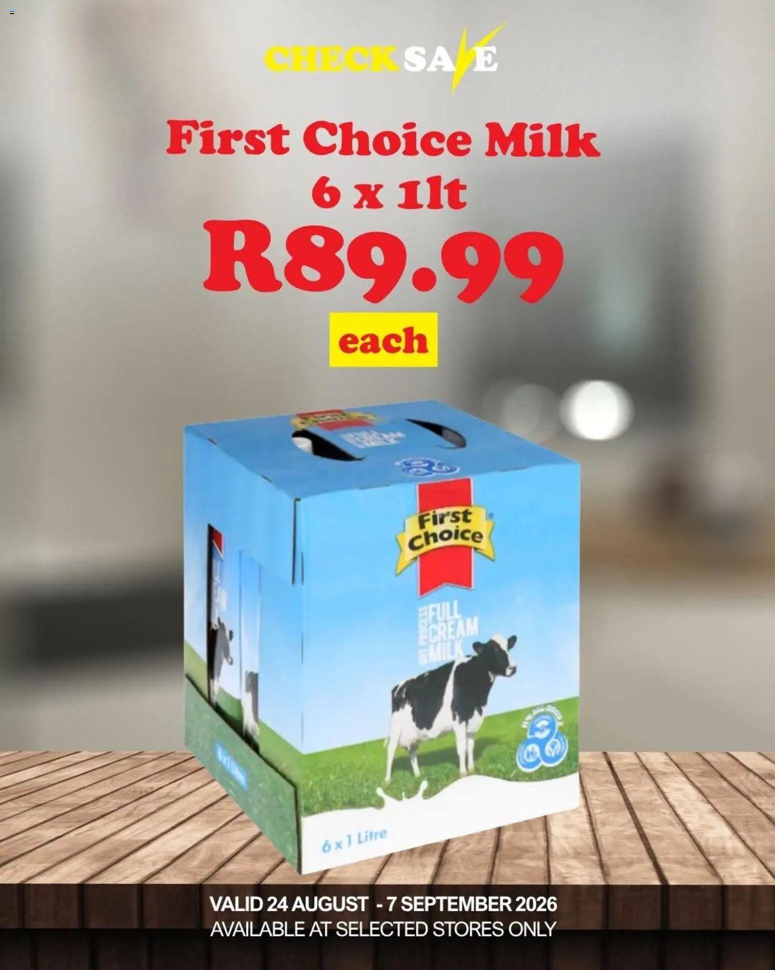Check Save special from 24/08/2026 Check Save Specials