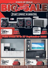 Lewis Stores special from 18/09/2026 Lewis Stores Eswatini Brochure