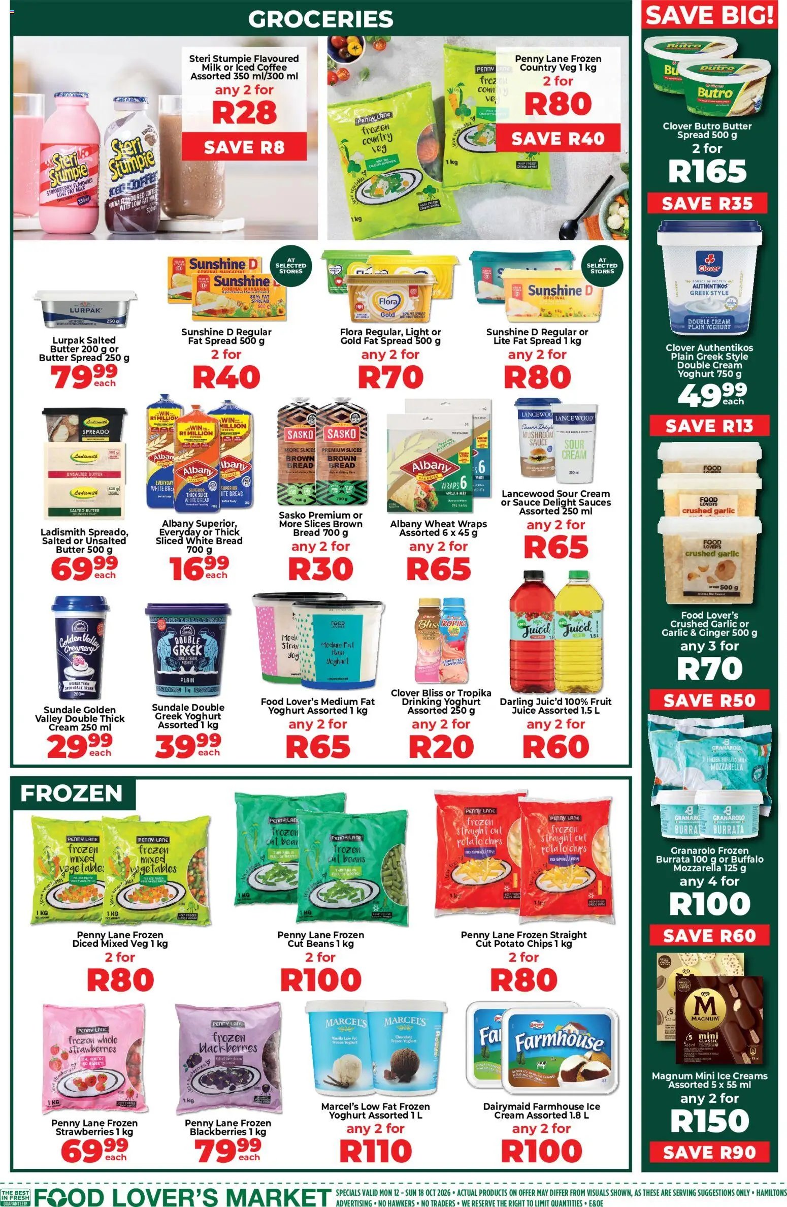 Food Lover's Market Eastern Cape - Weekly Specials from 12/10 - 18/10/2026 > Promotions