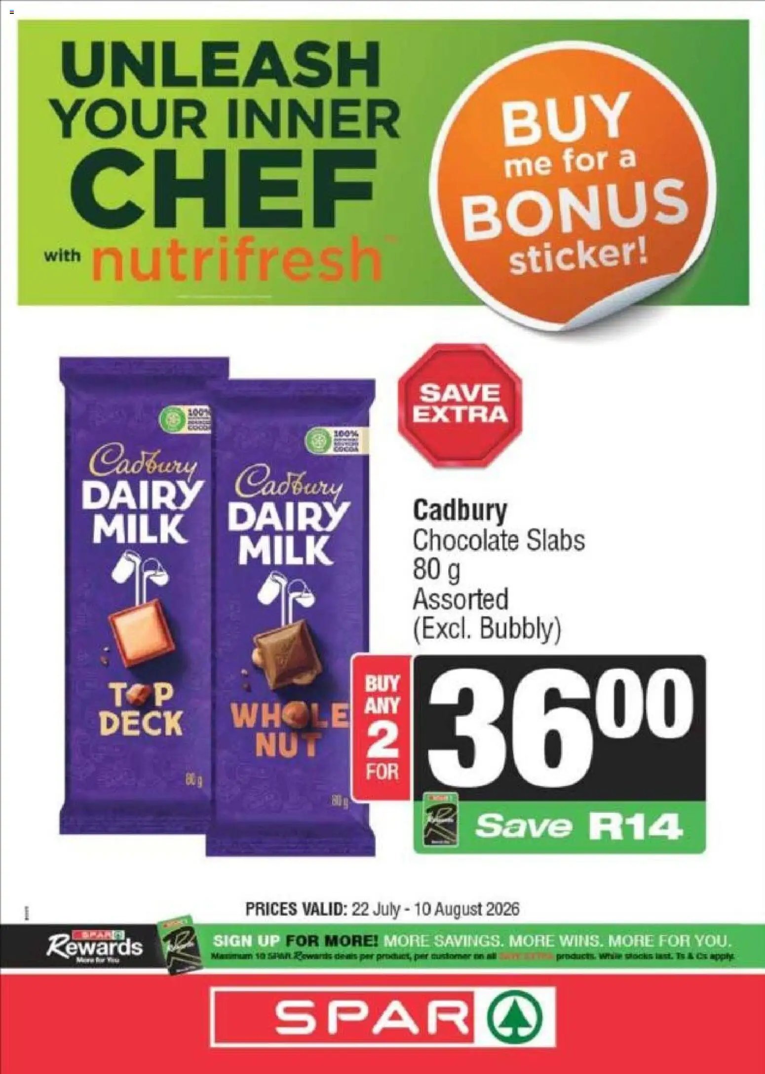 Superspar special from 22/07/2026 Superspar Specials