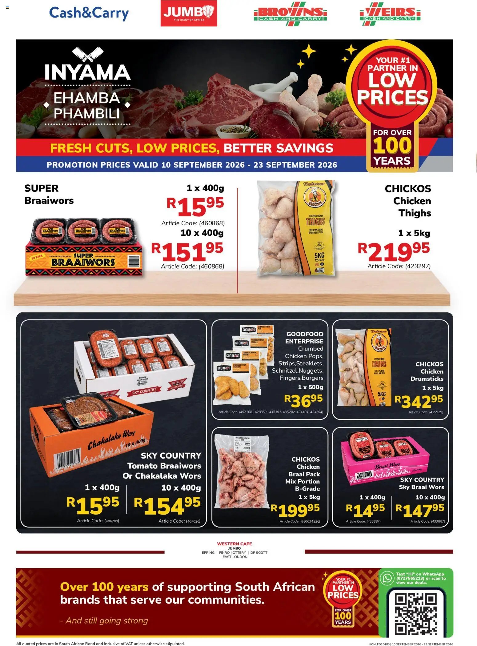 Jumbo special from 10/09/2026 Jumbo Cash & Carry Butchery