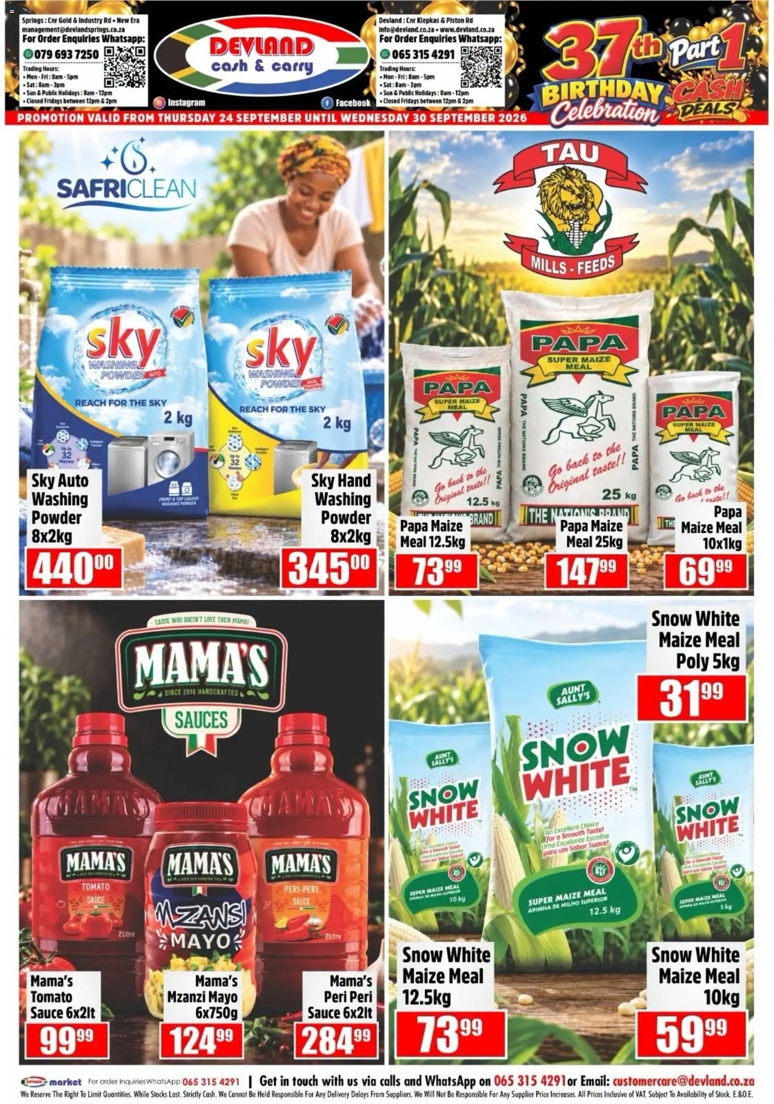 Devland special from 24/09/2026 Devland Specials