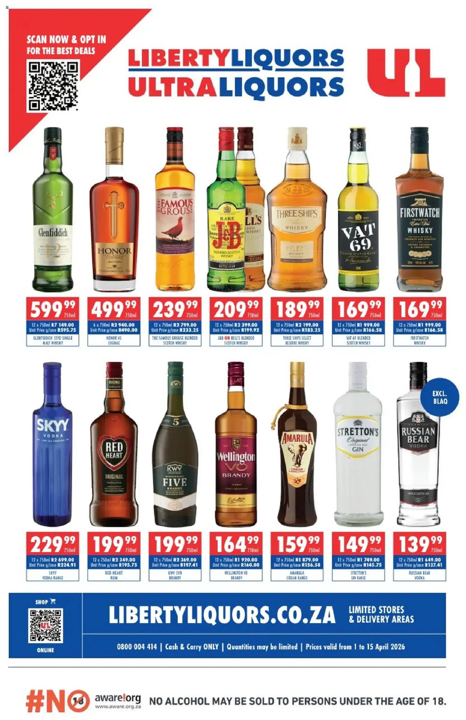 Ultra Liquors special from 01/04/2026 Ultra Liquors Liberty Liquors Specials (2026-04-01 - 2026-04-15) | 1
