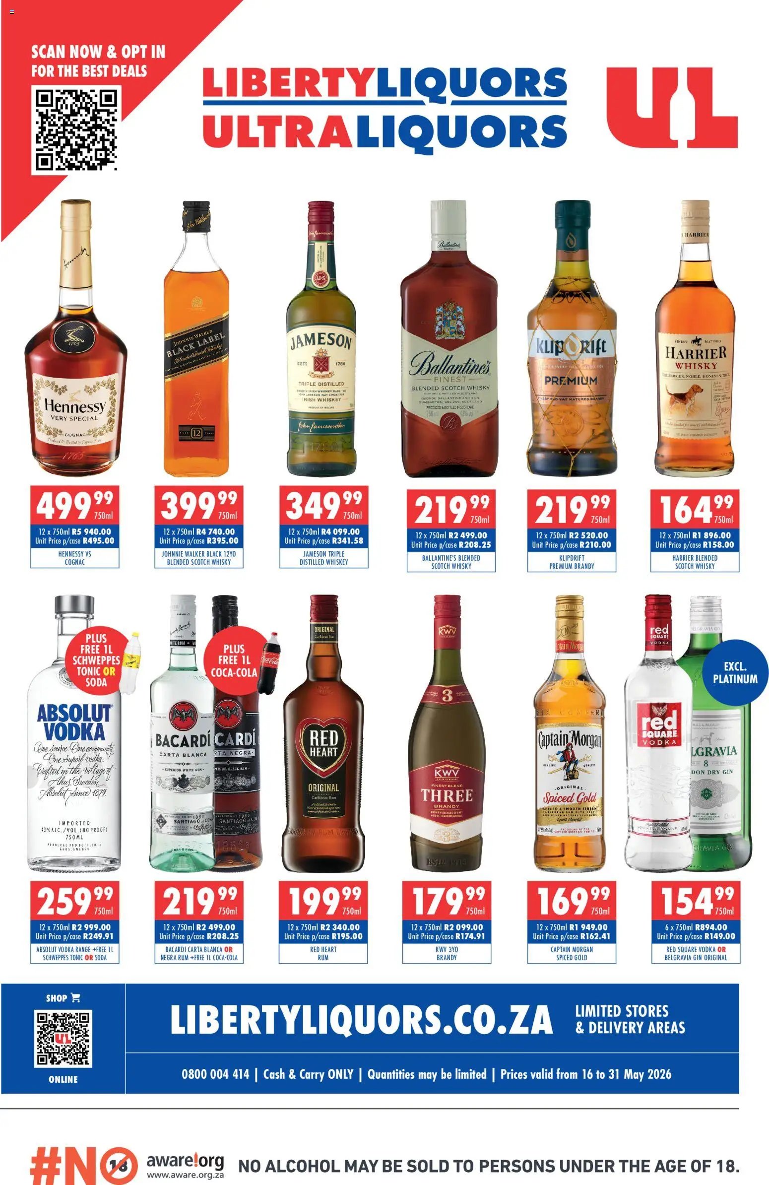 Ultra Liquors special from 16/05/2026 Ultra Liquors Liberty Liquors Specials (2026-05-16 - 2026-05-31) | 1