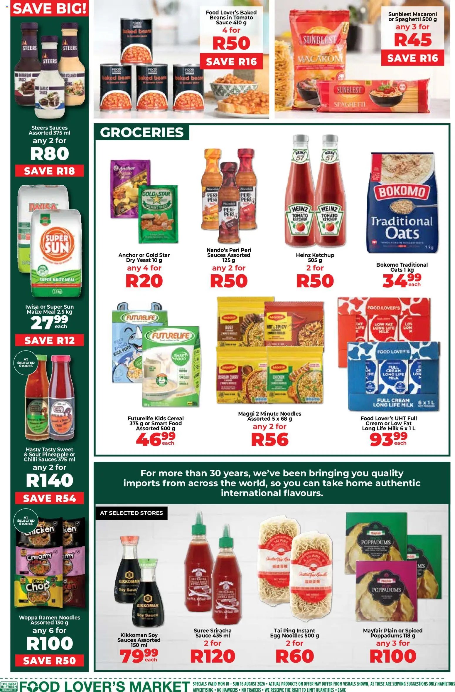 Food Lover's Market special from 10/08/2026 Food Lover's Market Inland Provinces - Mid Month Specials