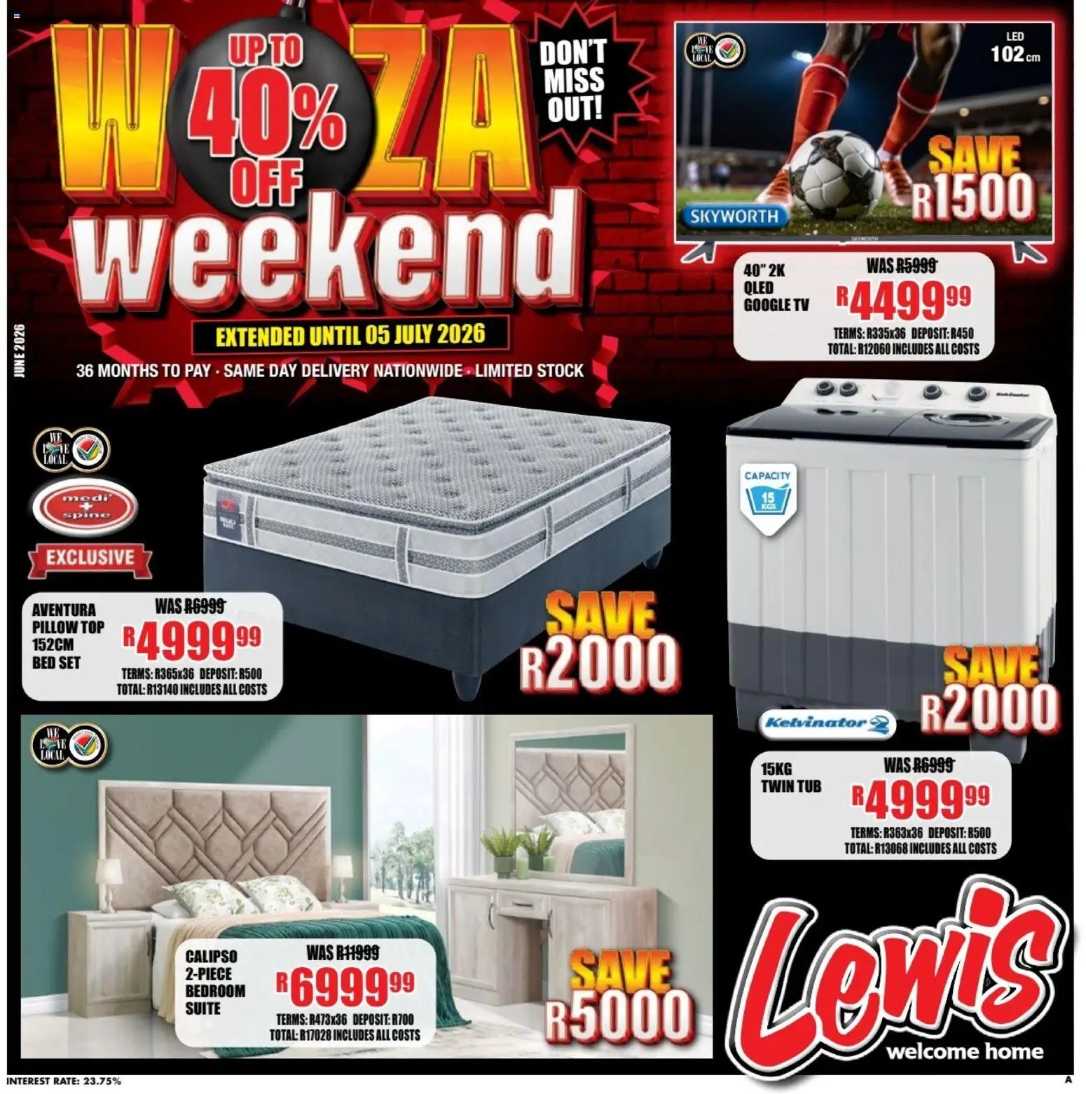 Lewis Stores special from 22/06/2026 Lewis Stores Specials