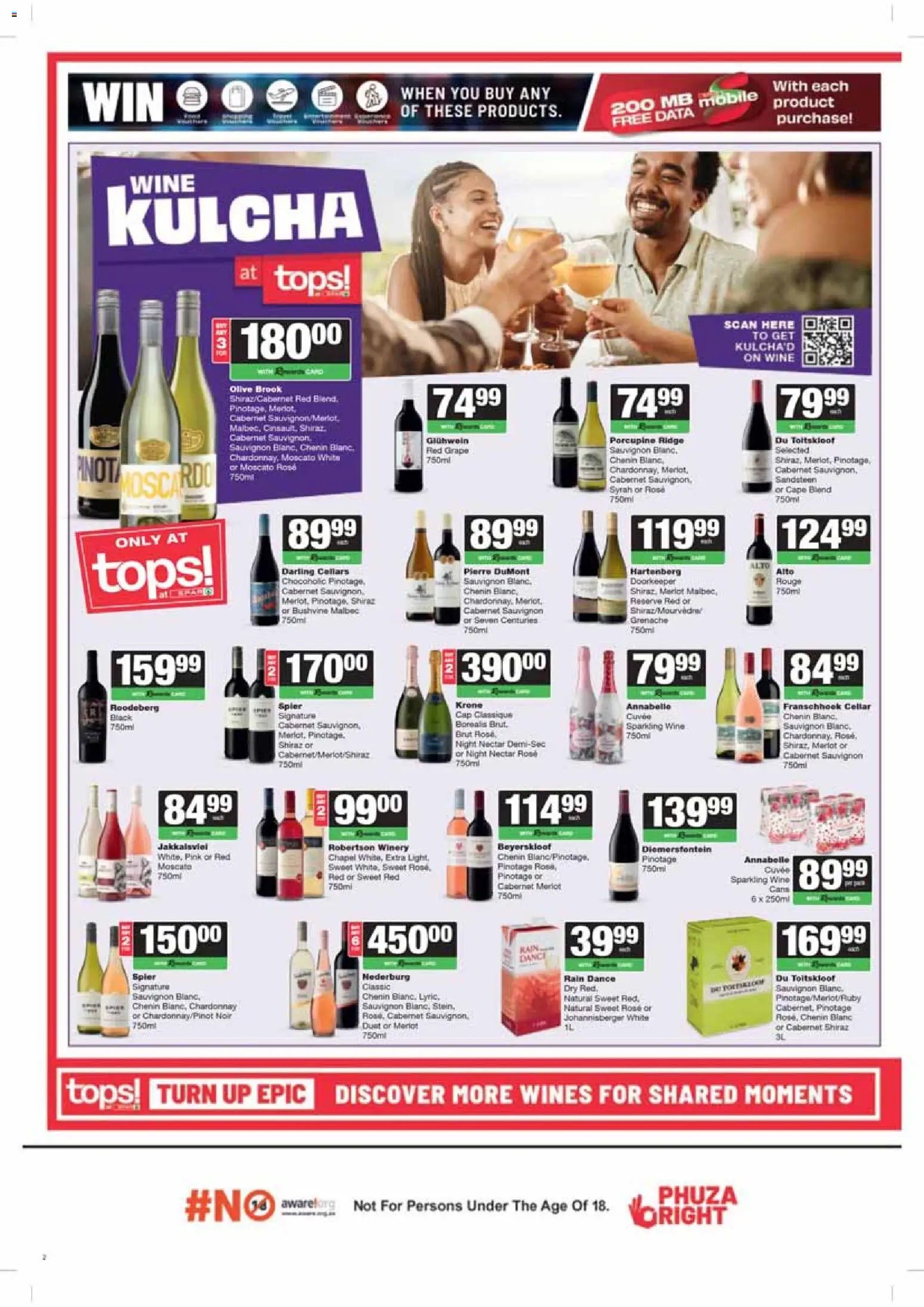 Tops at Spar special from 22/09/2026 Tops at Spar Specials Turn Up Epic
